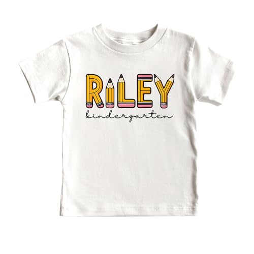 First Day of Kindergarten Shirt Personalized with Name – Custom Back to School Shirts, 1st Day of Kindergarten Shirt