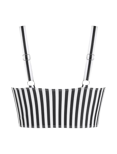 ZAFUL Bikini Tops for Women Twist Front Swimsuit Top Cut Out Bathing Suit Tops3