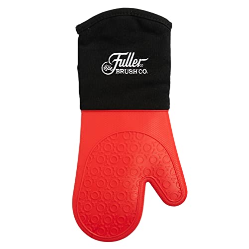 Fuller Brush Silicone Oven Glove – BPA-Free – Hand & Arm Protection – Hottest Plates, Pans & Dishes – Heat Protection Barbecue Mitt – Insulated Interior for Comfort (1)