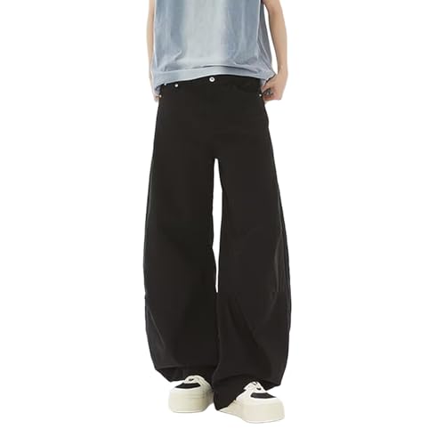 Baggy Jeans Men Loose Fit Wide Leg Barrel Jeans Men Streetwear for Skater Parachute Vintage Baggy Denim Pants3
