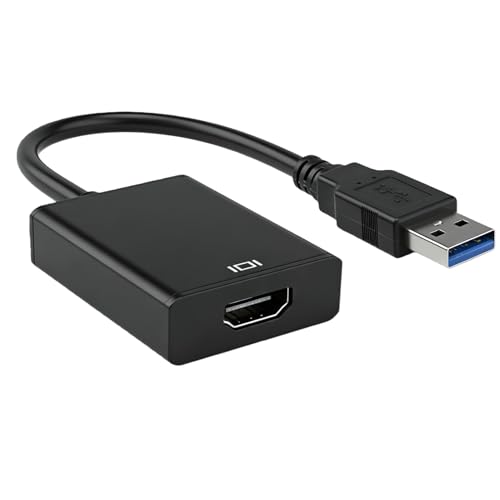 ZenithCove Adaptateur USB vers HDMI, USB 3.0 vers HDMI 1080p Convertisseur