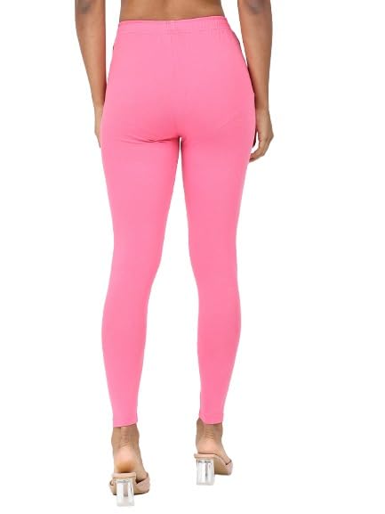 Image of Robinbosky Premium Stretchable Cotton Ankle Legging for Women | Suitable for Formal wear & Casual wear | High-End Elastic Makes The Leggings Squat Proof and Durable for Travel, Yoga, & Workout.