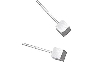 925 Sterling Silver Imperfect Tiny Cube Earrings