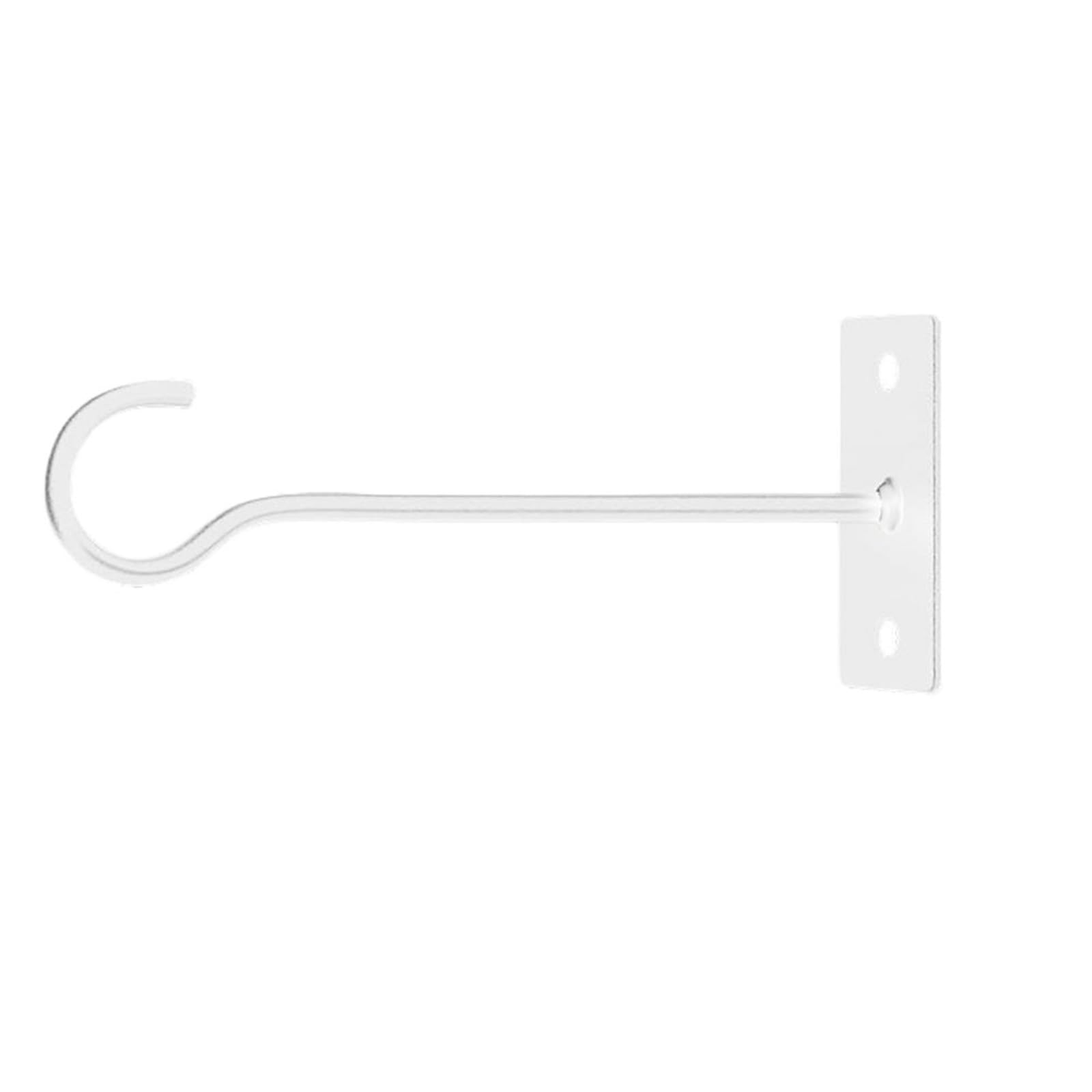 Huwoyg White 2 Pcs Metal Plant Hooks Wall Mount Holder Window Hanger Flower Pot Hangers For Plants(White)