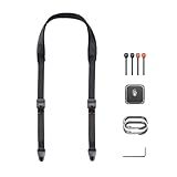PGYTECH 1.8' Wide Camera Should Strap w Quick Release Plate for DSLR/SLR Cameras, Anti-Slip, 90kg Load Capacity, Adjustable Length 43.3-59.8 inch for Travel, Street &Outdoor Photography (Night Black)