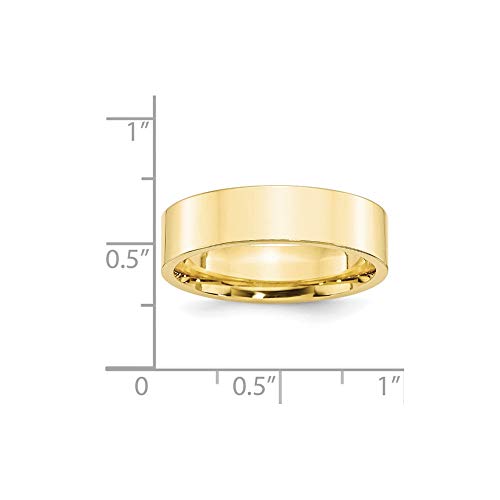 Wedding Band Ring Band 10K Yellow Gold Bridal Jewelry Comfort Flat3
