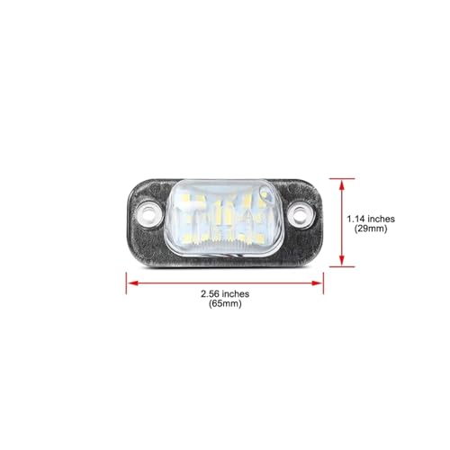 Luz de matrícula LED para solucionar bombilla fundida en Ibiza 2 y Golf 3 pack de 2 3