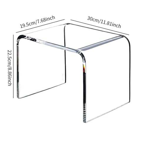 Table d'extrémité transparente ultra robuste avec structure minimaliste - 3
