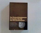 Das Verpackungswesen im letzten Viertel des 20. Jahrhunderts. Ausgewählte Probleme der Verpackungswissenschaft, der Verpackungswirtschaft und der Verpackungsinstitutionen.