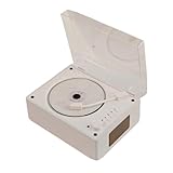 Zanthicia Tragbarer Bluetooth CD Player für Ihre Lieblingsmusik überall. Leichter, luxuriöser Retro Look mit eingebauter 2000 mA Lithiumbatterie, Weiß