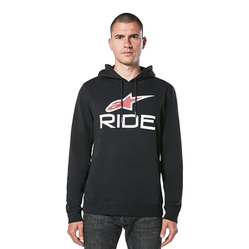 Sweat à capuche Alpinestars Ride 4.0 finitions premium noir blanc rouge