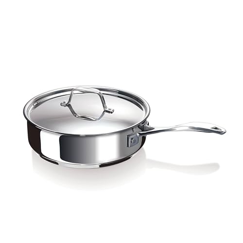 Bekaline 12065264 Chef Sauteuse + Couvercle en acier inoxydable 24 cm