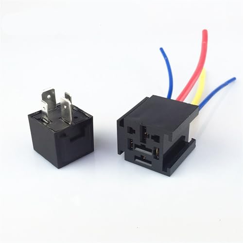 Relais Automobile 24V 80A 5pin JD1914 avec prise et fil 11AWG pour contrôleur d'éclairage