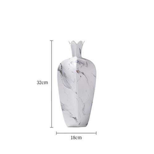 Keramische Vaas Woonkamer Tv Kast Studie Slaapkamer Tv Aanrechtblad Vaas Gedroogde Bloemen Simulatie Bloem Decoratieve Vaas 32x18x18cm, 15x12x12cm, 2 Stuks - Afbeelding 6