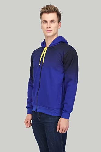Image of AHHAAAA Men's Cotton Blend Full Sleeve Hooded Sweatshirt Hoodie 151A