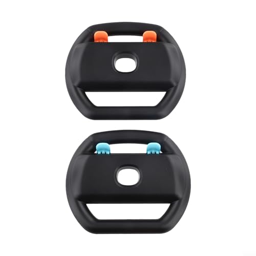 Linnkyfloa Empuñaduras ergonómicas de ABS para volante para mandos Switch 2, acabado mate antideslizante para juegos multijugador cómodos, fácil de quitar, paquete de 2
