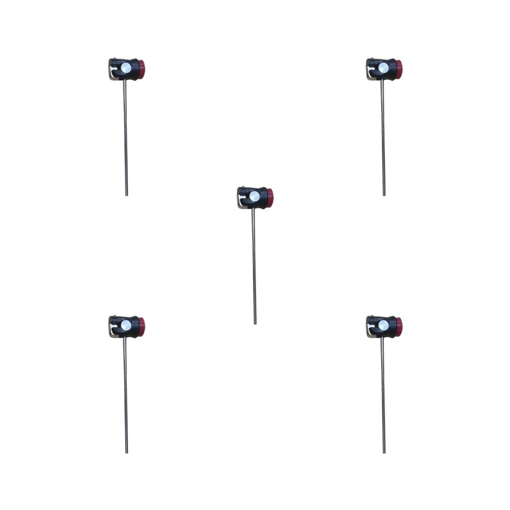 Lot de 5 pédales de rechange pour grosse caisse Rouge 21,5 x 5,3 cm