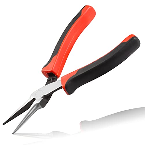 Image of 6 Inches Needle Nose Pliers Jewelry Beading Making Tool Mini Handcraft Repair Tool Small Professional Slim Smooth Jaws Plier Precision Pliers