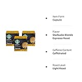 Dolce Gusto Starbucks Coffee, Blonde Espresso Roast, 12 Count, Pack of 3 (Total 36 count)