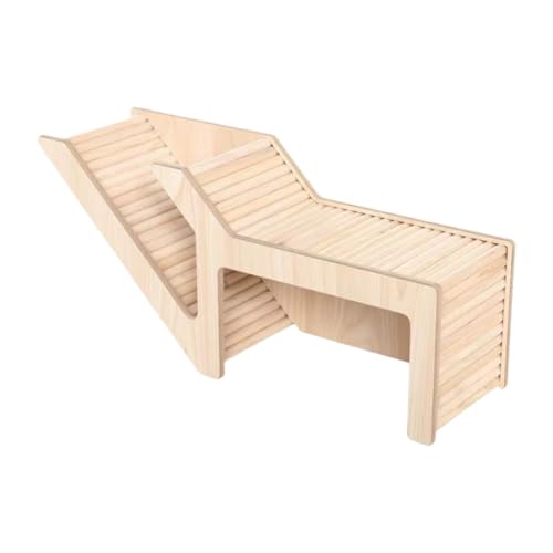 Baoblaze Hamster House and Habitat,Small Pet Castle Home,Wood,Small Animal Hideout Hut Play Toy Hamster Hideout for Gerbils Dwarf Mice, Rectangle