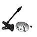 ZQEUXBE 2Pcs Desktop Crash Cymbal with Clamp, Portable Metal Percussion Cymbal Instrument for Office Home Desk, Fun Cool Mounted Percussion Accessory for Music Lovers, Silver