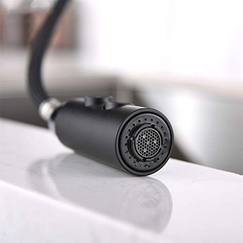 Robinet de cuisine extractible au design silver et finition brossée - 5