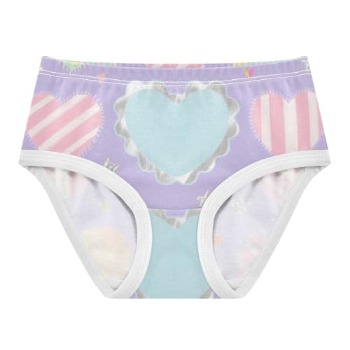 GuoChe Briefs Underwear Moisture Wicking Breathable Toddler Underwear for Baby Girls in Sizes 2T,3T, 4T, 5T, 6Y and 8Y