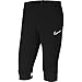 Nike Academy 21 3/4 Knit (Youth), Pants Unisex Adulto, Nero/Bianco, S