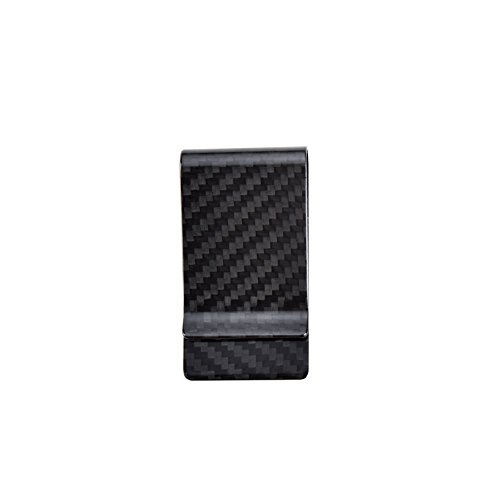 100% Real Carbon Fiber Money Clip, Trenztek Premium Carbon Fiber Credit Card Business Card Holder, Money Clip