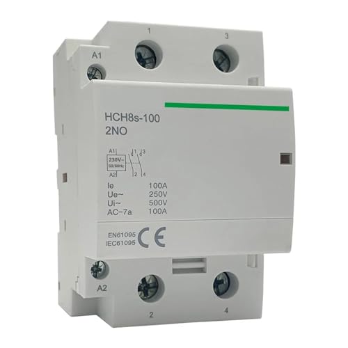 Contacteur modulaire HCH8s-100 2P 100A 2NO automatique pour tableau rail Din domestique