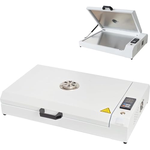 DTF - Horno de curado con calefacción de doble cara y controlador digital para transferencia de camisetas y sombreros