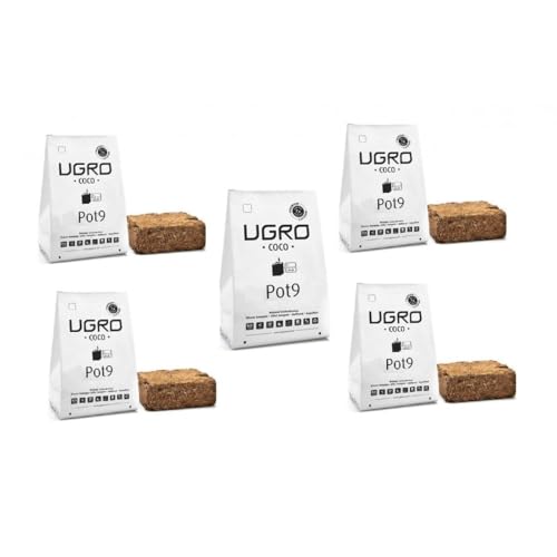 Lot de 5 Pots UGRO Coco 9 litres