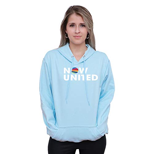 Moletom Feminino e masculino Blusão Canguru Now United Music Azul Bebe COR:AZUL-BEBE;TAMANHO:P