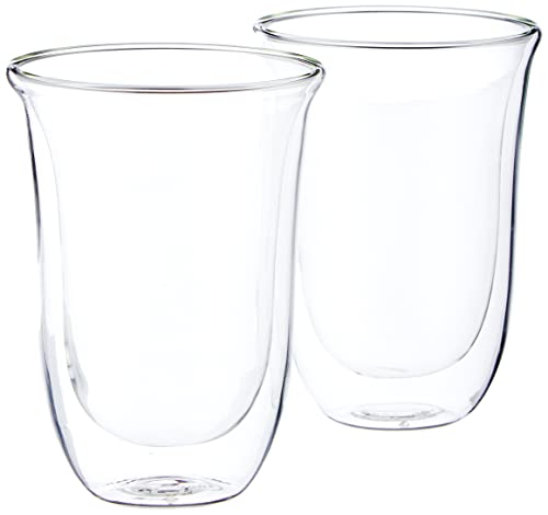 De’Longhi DLSC312 Doppelwandiges Thermoglas Latte Macchiato, Durchsichtig,330 milliliters, 2 Stück (1er Pack) - Image 3