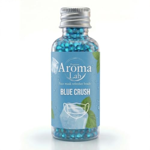 Face Mask Refresher - 1000 Blue Menthol Scented Aroma Beads for Face Masks Long-Lasting Fresh Fragrance with Natural Essential Oils