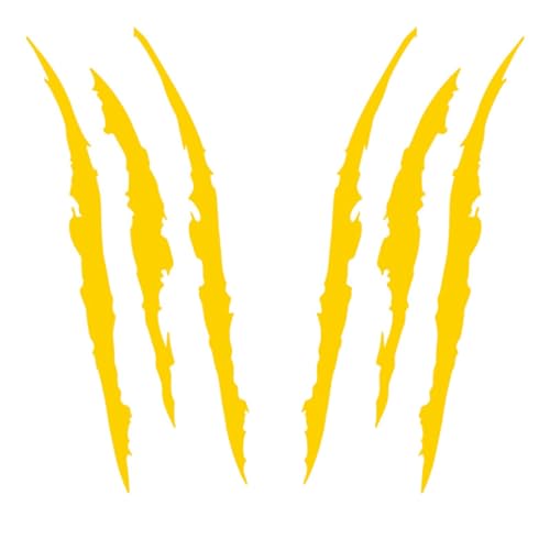 GOPC Autocollants de Marques de Griffes,Convient pour DS DS3 DS4 DS5 DS5LS DS6 DS7 DS9, Stripe Sticker,5-Yellow