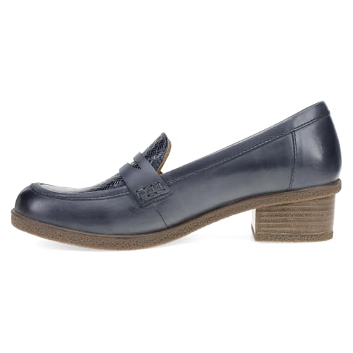 Image of Dansko Danica Heeled Loafer for Women - Waterproof Leather with Rubber Outsole and Leather Stacked Heel for Long-Lasting Style in Any Weather