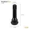 SWPHRT 100PCS TR413 Car Tire Valve Stems, Rubber Snap-in Vehicle Tubeless Rim Holes Valve Stem, Leak-Proof Automotive Replacement Tool Accessories, Universal for Truck Trailer Go-Karts #1