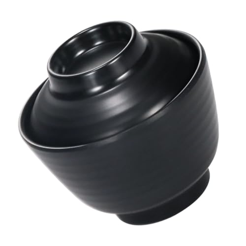 OFFIGAM 和風密?製蓋付き味噌汁椀 小型スープボウル 軽量持ち運び便利 和