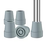 supregear Rubber Ferrules (4-Pack), 22mm Replacement Rubber End Caps for Walking Cane & Sticks Foot Pad Accessory