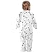 Emelivor Skateboard White Unisex Baby Newborn One-Piece Pajamas Long Sleeve Footed Pjs for Boy Girl Kids