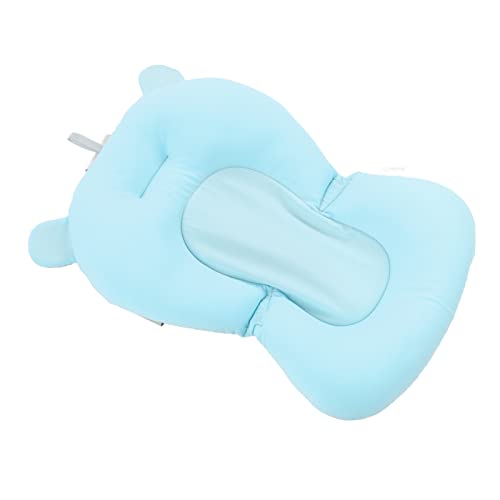 Image of Baby Bath Seat Cushion, Floating Bath Support Mat Foldable Adjustable Infant Bath Supporter Newborn Bathtub Seat Cushion Nonslip Baby Bathtub Mat Baby Tub Pillow for 0‑12 Months