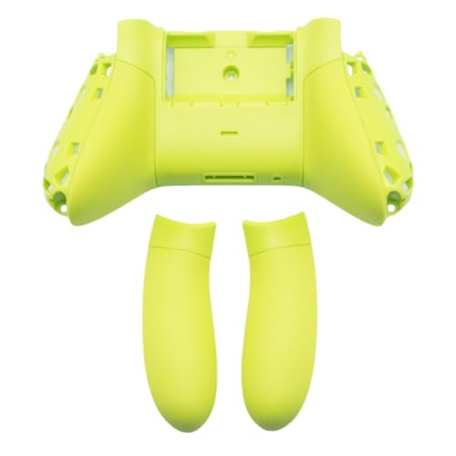 Hzxkqmil Carcasa Inferior de Repuesto & Cubierta de Rieles Laterales para Xbox Series X/S Controller, Funda Personalizada DIY Placas Traseras Accesorios para Xbox Core Mando Inalámbrico (Verde)