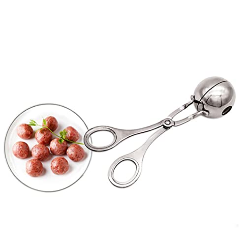 Stainless Steel Meatball Maker Clip, Silver Ball Mold Tool