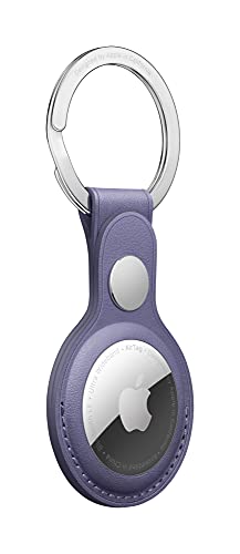 Image of Apple AirTag Leather Key Ring - Wisteria