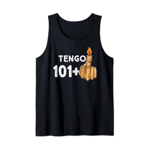 101+1 Dedo Medio Vela De Cumpleaños Para El 102º Cumpleaños Camiseta sin Mangas