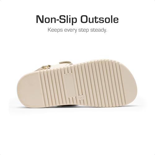 Image of DREAM PAIRS Girls Sandals Casual Open Toe Two Adjustable Strapped Sandals with Hook and Loop for Little Kid /Big Kid