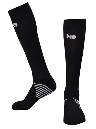 Image of Mint & Oak Bamboo Compression Socks For Men & Women, Sports Socks - Odour Free & Superior Grip, Running, Hiking, Cycling, Boosts Blood Circulation & Recovery