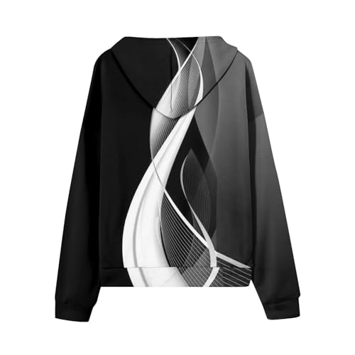 Zip Up Hoodie Women Casual Oversized Sweatshirts - Fall Fashion Fleece Lined Jacket - Thick Warm Coat Winter Clothing