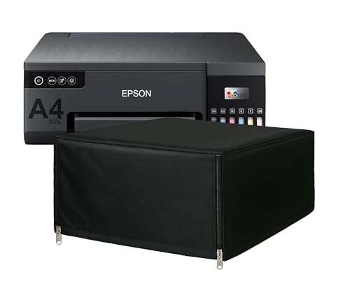 Image of VONBAER Dust Proof & Water Proof Printer Cover for Epson L8050 EcoTankTank Printer - Black / Washable / Durable / Zipper